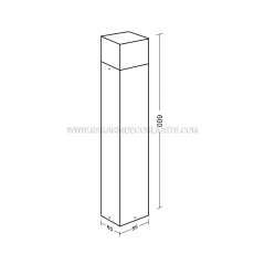 โคมไฟสนาม Bollard